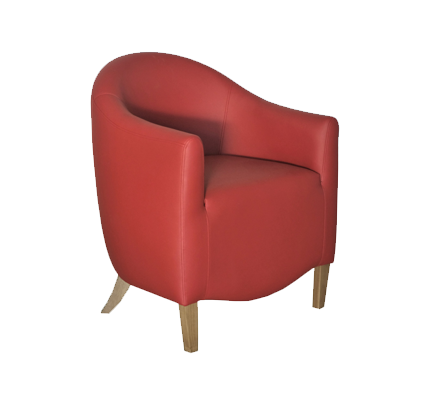 Fauteuil Sacha - Red ruby