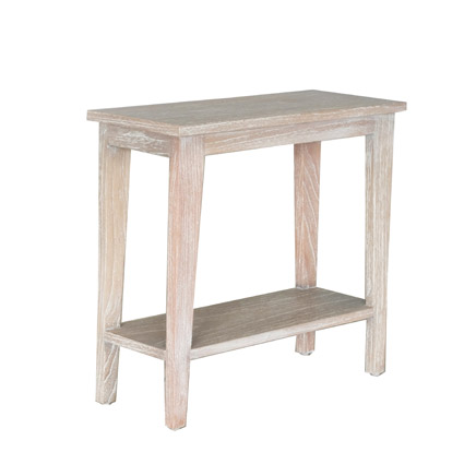 Bout de lit Nil rustic white wash